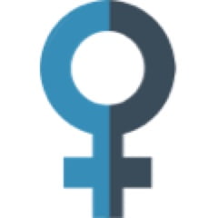 Icône d'un symbole de femme