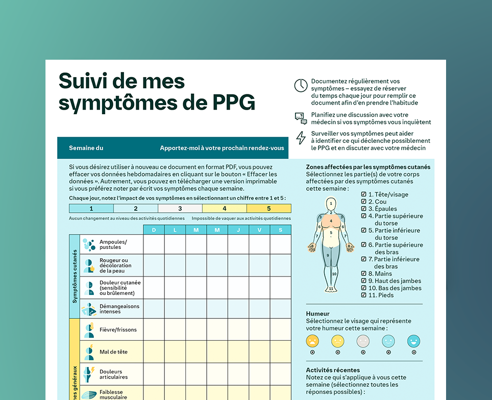 Outil de suivi des symptômes